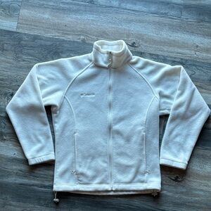 Columbia White Fleece Jacket women’s small